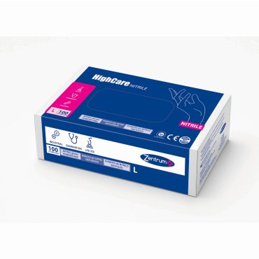 Manusi din nitril nepudrate, mărimea L – 100 buc