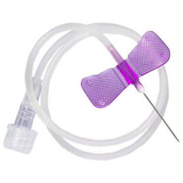 Microperfuzor ( fluturas recoltare ) 24 G, VIOLET, cutie 100 buc