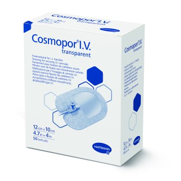 Plasture fixare branule transparent Cosmopor I.V. 12x10 cm