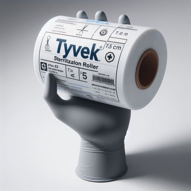 Rola de sterilizare TYVEK, 7.5 CM X 70 M