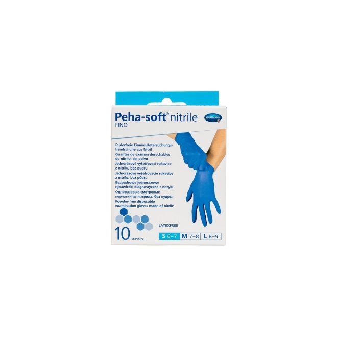 Manusi examinare din nitril Peha-soft Nitrile Fino, marimea S, 10 buc